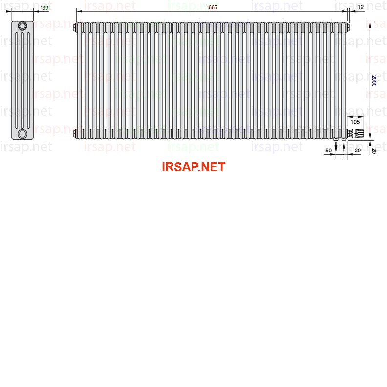 Радиатор IRSAP Tesi 42000/37 T26 CL 01